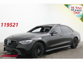 skadebil auto Mercedes S-klasse 580 e Lang AMG Line 4X Memory/SHZ/Ventilatie HUD AR Burmester 2023/5