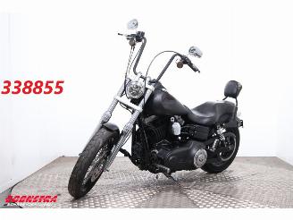 damaged motor cycles Harley-Davidson  FXDB Street Bob Vance Hines 2012/7