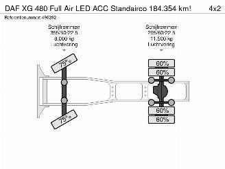 DAF XG 480 Full Air LED ACC Standairco 184.354 km! picture 38