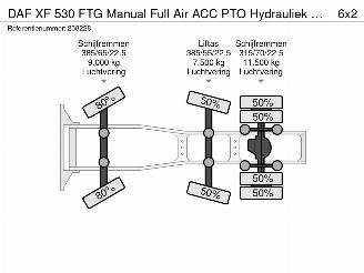 DAF XF 530 FTG Manual Full Air ACC PTO Hydrauliek Lift Stuur 6X2 Euro 6 picture 36