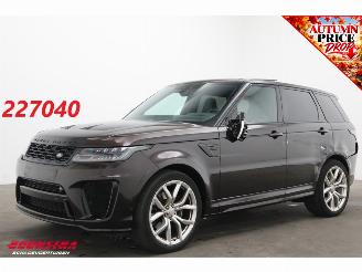 krockskadad bil auto Land Rover Range Rover sport SVR 5.0 V8 Pano LED Memory Meridian Camera 2022/10