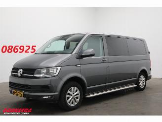krockskadad bil bedrijf Volkswagen Transporter 2.0 TDI L2-H1 Highline AUT DoKa Glasdak Cruise Airco Navi Leder 2016/6