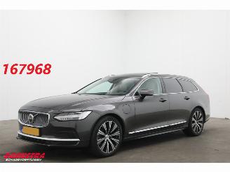 krockskadad bil auto Volvo V-90 T6 Recharge AWD LED ACC HUD H/K 360° Pano Apple/Android Memory 2021/12