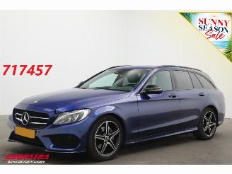krockskadad bil auto Mercedes C-klasse Estate 180 AMG Navi Cruise Clima Leder Memory SHZ Camera PDC 2018/3