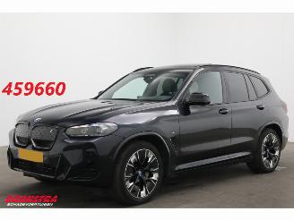Unfallwagen BMW iX3 M Sport 80 kWh H/K HUD Pano Schuif/kantel ACC Navi Clima Leder Memory SHZ Camera 360° PDC 2022/9