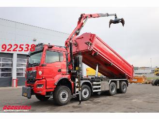 krockskadad bil vrachtwagen MAN TGS 43.510 8X8 Widespread Palfinger Q170Z84TI Kran 62.358 km!! 2024/1