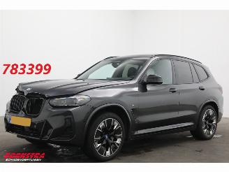 krockskadad bil auto BMW iX3 High Executive M Sport 80 kWh Pano HUD 360° ACC Memory H/K SHZ LrHZ 2023/6
