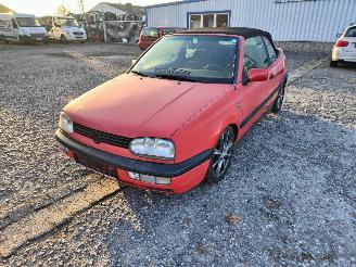 Vrakbiler auto Volkswagen Golf 3 Cabrio 1.8 Rood LP3G Onderdelen ABS Motor 1994/5