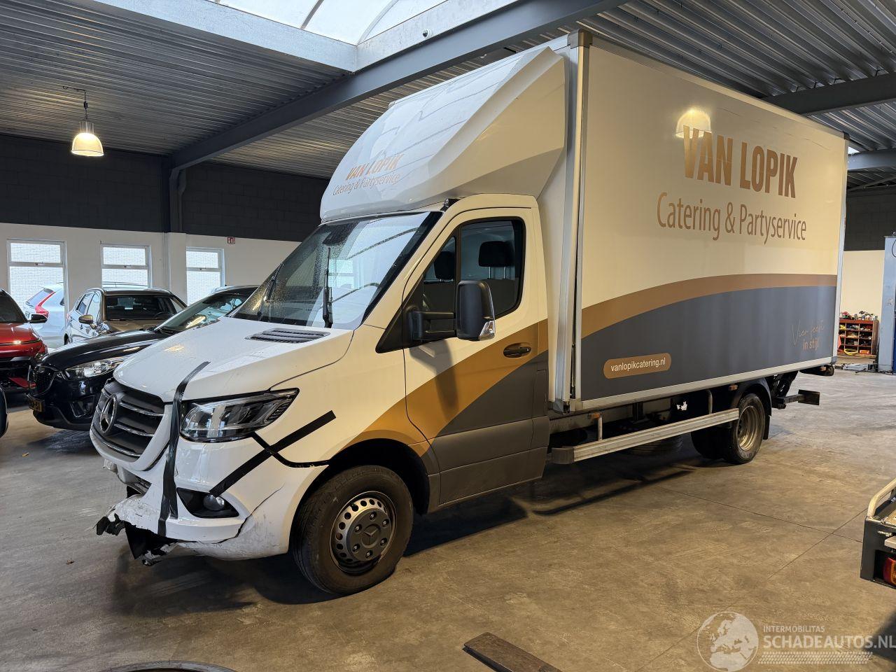 Mercedes Sprinter 319 CDI Koffer met klep Dubbellucht Automaat!