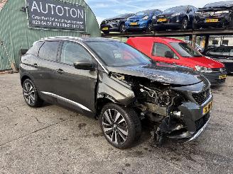 krockskadad bil auto Peugeot 3008 1.2 96KW Clima Navi Camera Led Premium Blue Lease NAP 2019/6