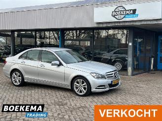 skadebil auto Mercedes C-klasse 200 184PK Avantgarde Automaat Navigatie Memory Stoelverw. 2012/6