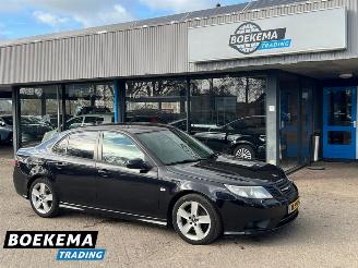 Schadeauto Saab 9-3 Sport Sedan 1.9 TiD Norden Business Automaat Navigatie Cruise Clima Leer Stoelverw. PDC 2008/10