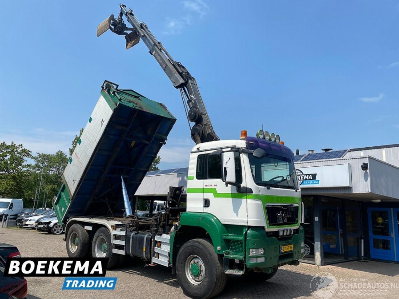 MAN TGS 32.400 6X6 Hiab 166Pro Remote Kipper Widespread Euro5