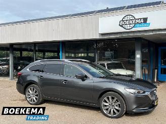 krockskadad bil auto Mazda 6 Sportbreak 2.5 SkyActiv-G Aut Keyless HUD Navi Camera Stoelkoel. 2022/9