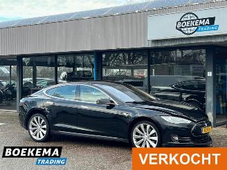 skadebil auto Tesla Model S 85 Base FREE SUPER CHARGE Autopilot Leder BTW 2015/2
