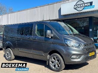 krockskadad bil bedrijf Ford Transit Custom 320 2.0 TDCI 170PK L2 Limited DoKa 6-Persoons Automaat 2xSchuifdeur 2018/5