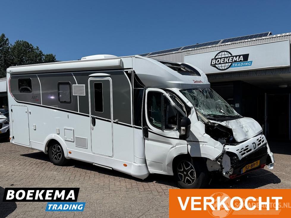 Dethleffs  JUST T 7052 140PK Automaat Garage Enkele-Bedden Dakairco Luifel Zonnepaneel