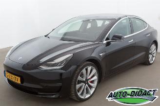 skadebil auto Tesla Model 3 Performance AWD 75 KWH 2019/12