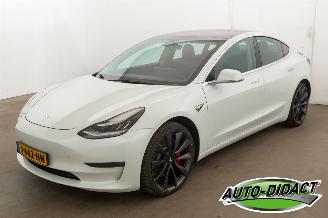 Voiture accidenté Tesla Model 3 Performance AWD 75 kWh 2020/8