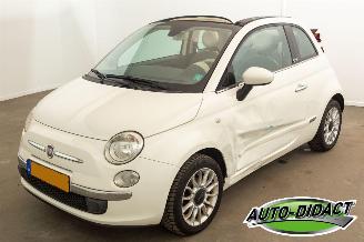 Vaurioauto  passenger cars Fiat 500 Cabrio 1.2 Automaat Airco Lounge 2010/8