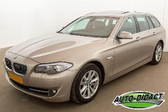 skadebil auto BMW 5-serie 523i Automaat 1e eigenaar Pano Leder Navi High Executive 2012/2
