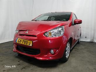 Damaged car Mitsubishi Space-star Space Star (A0) Hatchback 1.0 12V (3A90(Euro 5)) [52kW]  (05-2012/...)= 2015/9