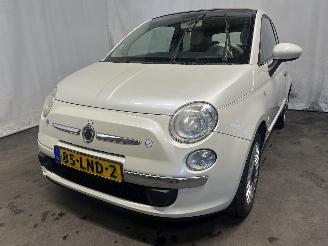 krockskadad bil auto Fiat 500 500C (312) Cabrio 1.2 69 (169.A.4000(Euro 5)) [51kW]  (09-2009/...) 2010/5