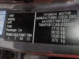 Hyundai Ix20 iX20 (JC) SUV 1.4i 16V (G4FA) [66kW]  (11-2010/07-2019) picture 6