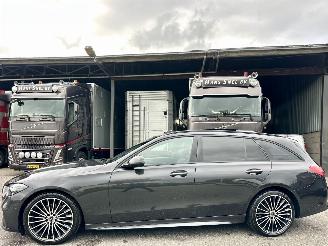 skadebil auto Mercedes C-klasse gereserveerd 200 218pk 9-traps aut + f1 AMG Launch Ed - pano - nap - 360cam - head up - sfeerverl - burmester - carbon - trekh 2022/7