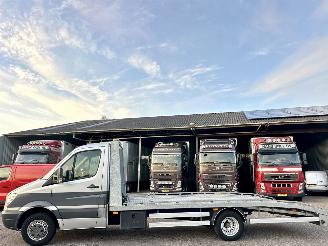 krockskadad bil bedrijf Mercedes Sprinter 2.2 CDI 163pk aut oprijwagen - org nl + nap - navi - airco - 3pers - 6x goede hankook banden - zeer netjes 2012/9