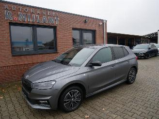 krockskadad bil auto Skoda Fabia MONTE CARLO PANORAMADAK LED DSG 2023/2