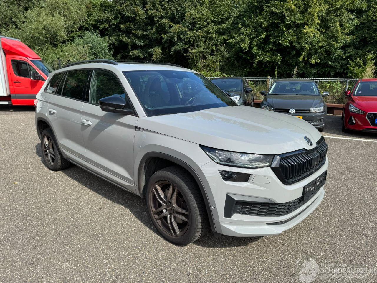 Skoda Kodiaq Sportline 2.0 190pk Pano led kuipstoelen Leder