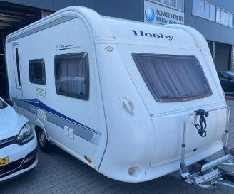 skadebil caravan Hobby  440 SF Mover+Tent+2xFietsendrager 2009/6