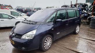 rozbiórka samochody osobowe Renault Espace 2006 2.0 16v F4R Blauw NV472 onderdelen 2006/1