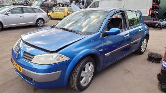 Vrakbiler auto Renault Mégane 2 2003 1.6 16v K4M JH3142 Blauw TEI45 onderdelen 2003/3