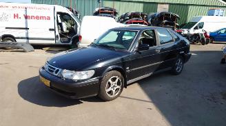 Vrakbiler auto Saab 9-3 2001 2.0 16v T B205E Zwart 170 onderdelen 2001/2