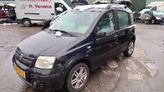 Vrakbiler auto Fiat Panda 188 2005 1.2i 188A4 Zwart 632 onderdelen 2005/6