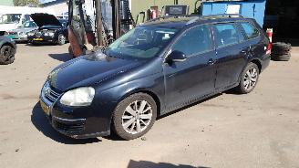 Vrakbiler auto Volkswagen Golf Station 2009 1.9 TDI BLS JCR Zwart LC9X onderdelen 2009/3