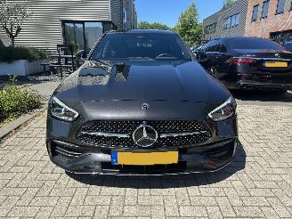 krockskadad bil auto Mercedes C-klasse C220d AMG/RADAR/LEDER/360CAM/BOMVOL SCHADEVRIJ! DAMAGED FREE! 2022/6