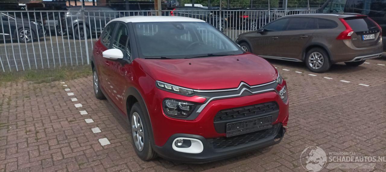 Citroën C3 1.2-Benzine Red Pearl& White Led Dab Stoelverwarming Lichtautomaat CruiseControl