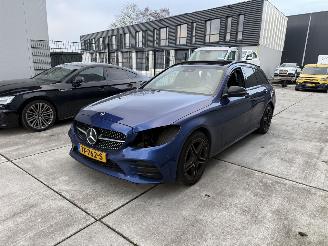 krockskadad bil auto Mercedes C-klasse C180 PREMIUM PLUS PACK 156PK - NAVI - 360 CAMERA - LEDER 2018/7