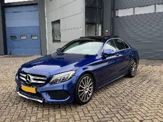 krockskadad bil auto Mercedes C-klasse 250 Premium Plus AMG Pakket Pano Burnmester 360Camera Head-Up 2017/7