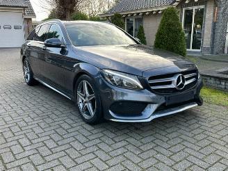 krockskadad bil auto Mercedes C-klasse 200 d AMG LINE NAVI LED PDC 2016/6