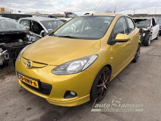 Vrakbiler auto Mazda 2 2 (DE), Hatchback, 2007 / 2015 1.3 16V S-VT 2009/1