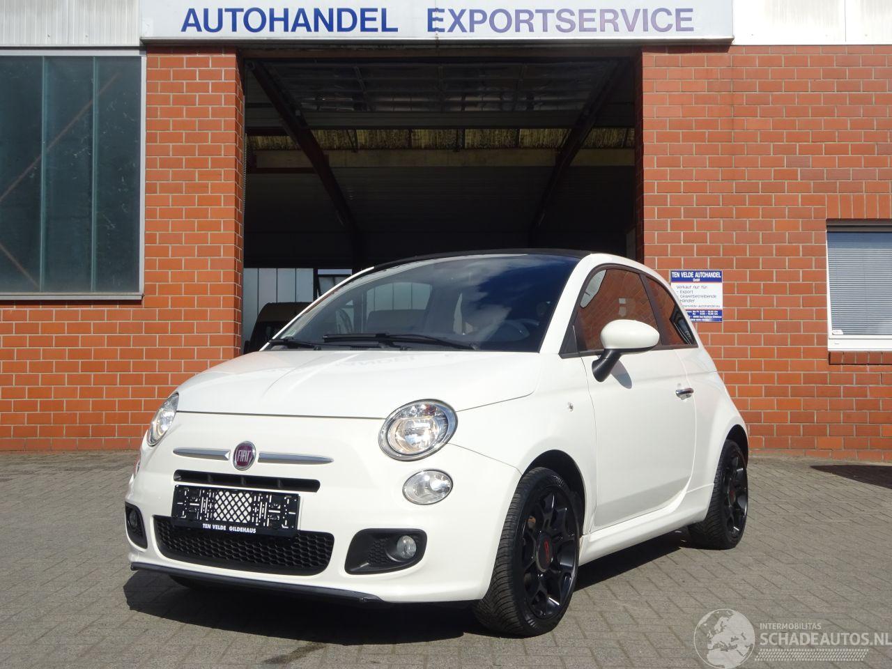 Fiat 500 Cabrio, Airco, Half leer, Euro6