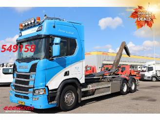 skadebil vrachtwagen Scania R R500 6X2 Retarder VDL Haakarm Standclima Leder Navi Camera 2019/4