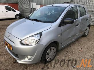 rozbiórka samochody osobowe Mitsubishi Space-star Space Star (A0), Hatchback, 2012 1.0 12V 2013/6