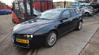 Vrakbiler auto Alfa Romeo 159 2008 1.8 16v 939A4 Zwart 876/B onderdelen 2008/7